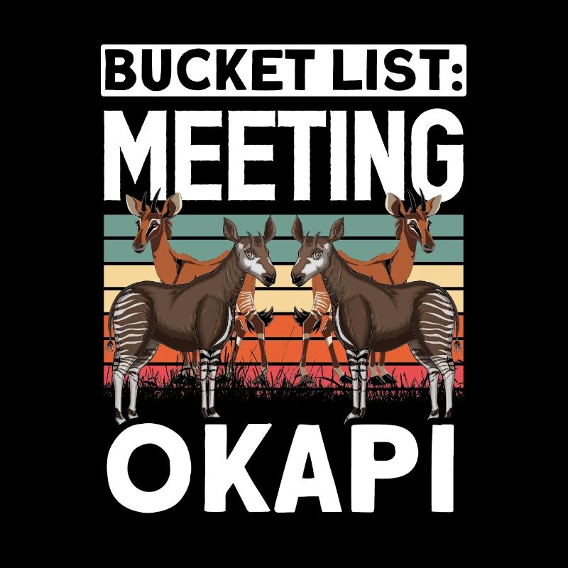 Lustiger Tierpfleger Okapi-liebhaber