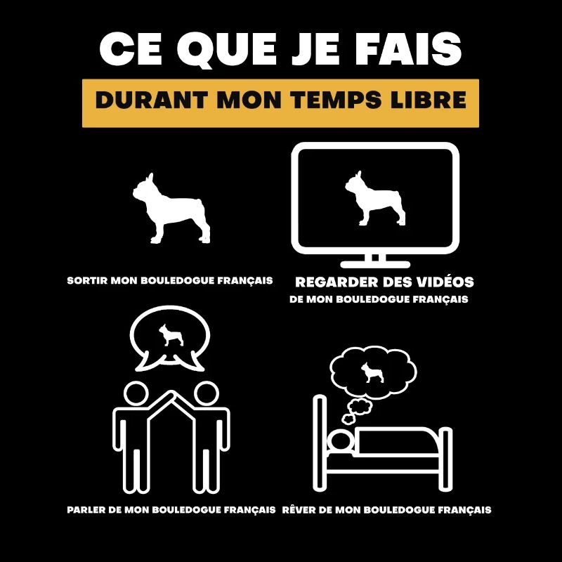 cadeau bouledogue français temps libre