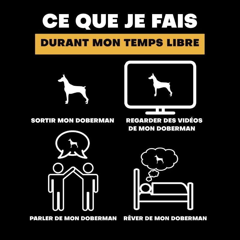 Doberman Gift Free Time