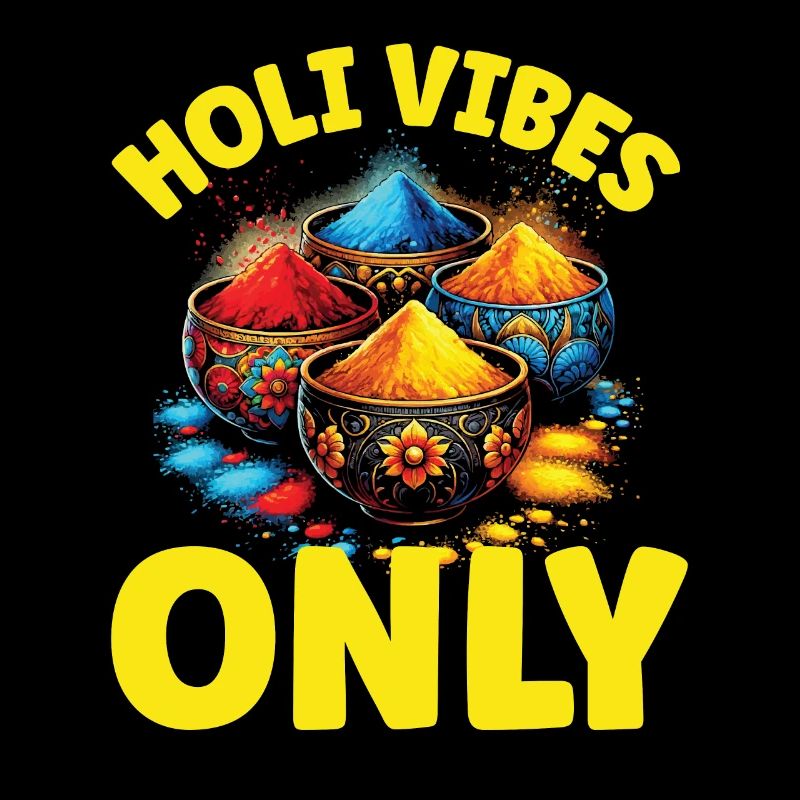 Joyeuse Holi Salutations Hindouisme Festival Indien