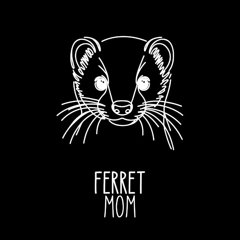Line Art Best Mom - Ferret