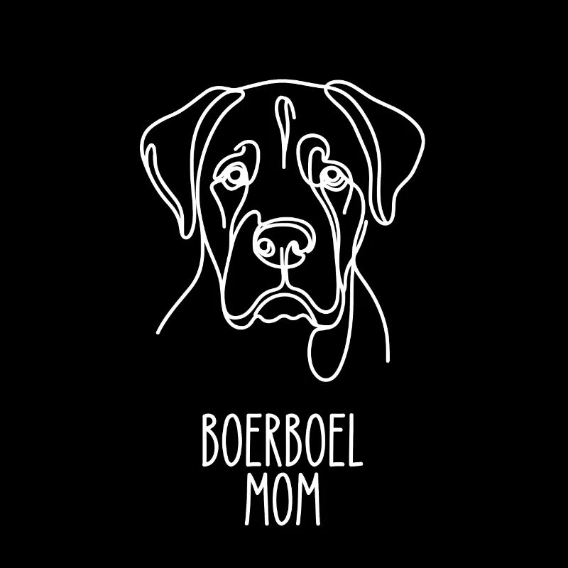 Line Art Mom - Boerboel