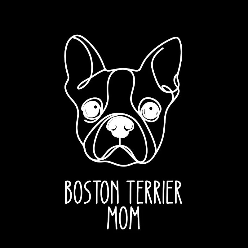 Line Art Mom - Boston Terrier