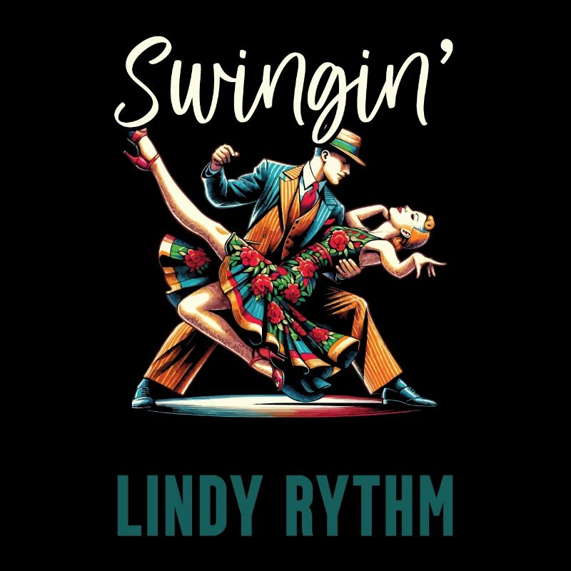 Lindy Hop Dancer Swinging Dancing Swing Dance