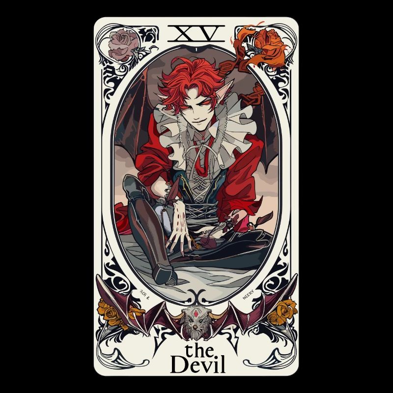 Tarot Card Witchcraft Occult Anime Goth