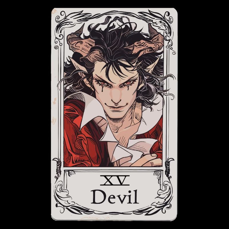 Tarot Card Witchcraft Occult Anime Goth
