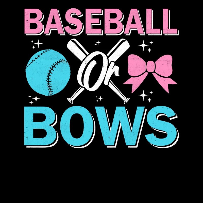 Baseball oder Bögen Geschlecht enthüllen Lustiges Baby