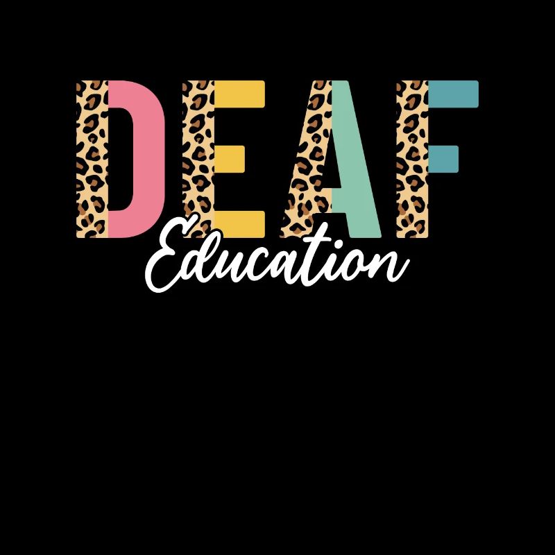 Éducation sourde demi-léopard DHH drôle sourd ASL