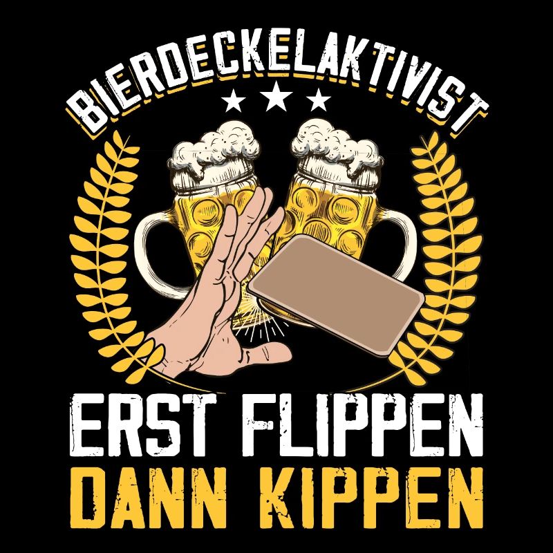 Beer mat activist flipping then tilting