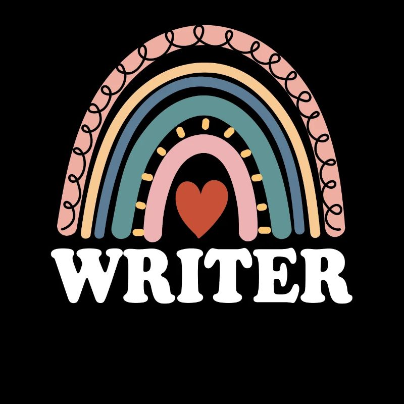 Funny Writer Boho Rainbow Screen Script Writer