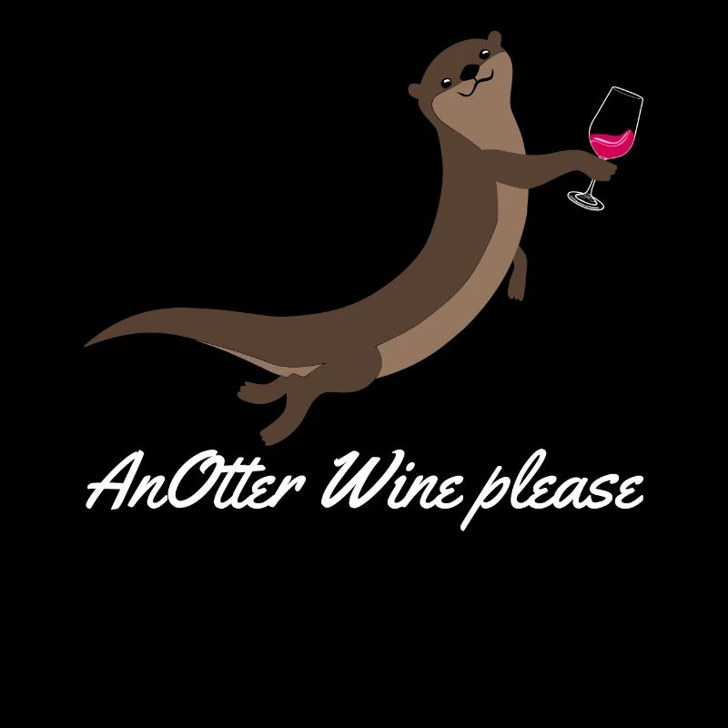 Loutre avec loutres de vin