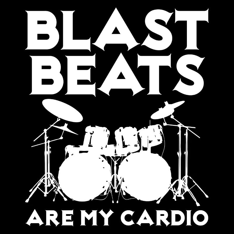 Blast Beats Saying Drums Metal Drummer