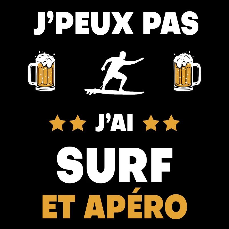 I can't I surf man aperitif geschenk