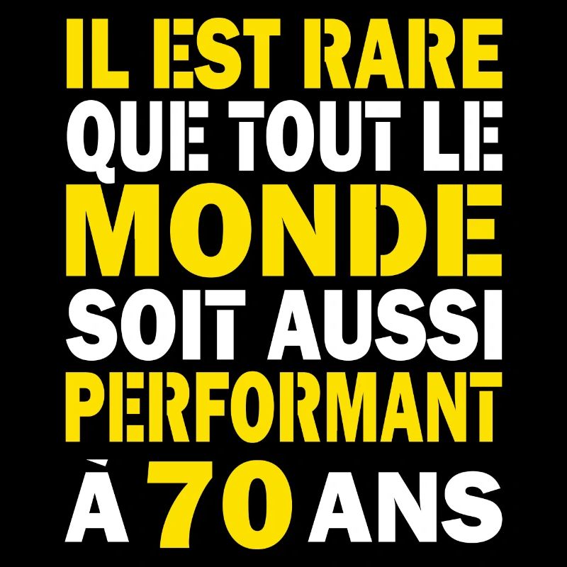 70 ans performant cadeau d'anniversaire 70 ans