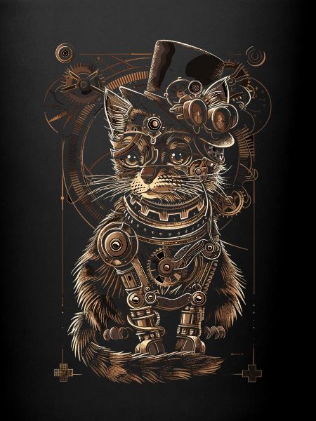 Steampunk cat