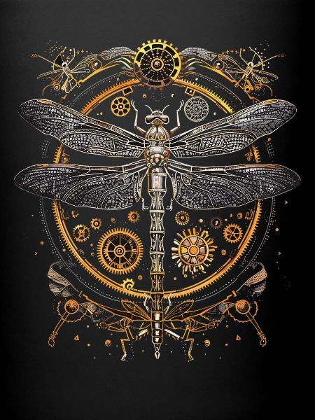 Steampunk dragonfly