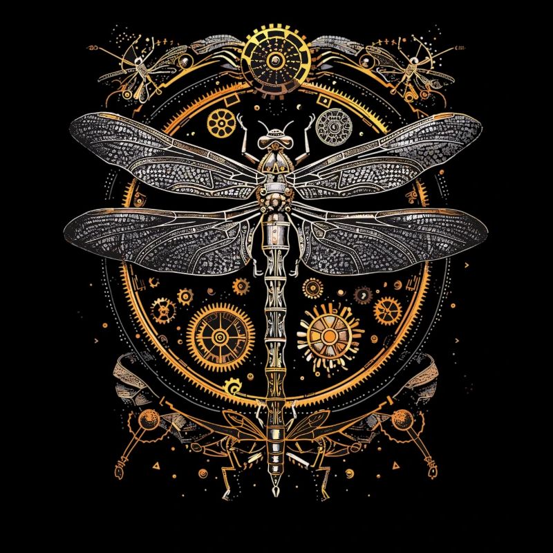 Steampunk-libelle