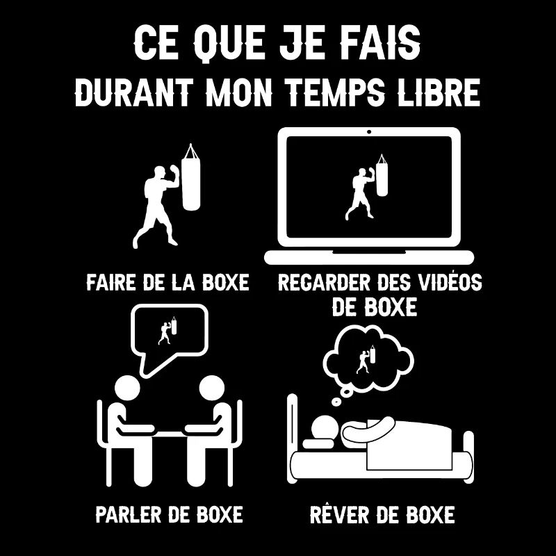 temps libre boxe humour