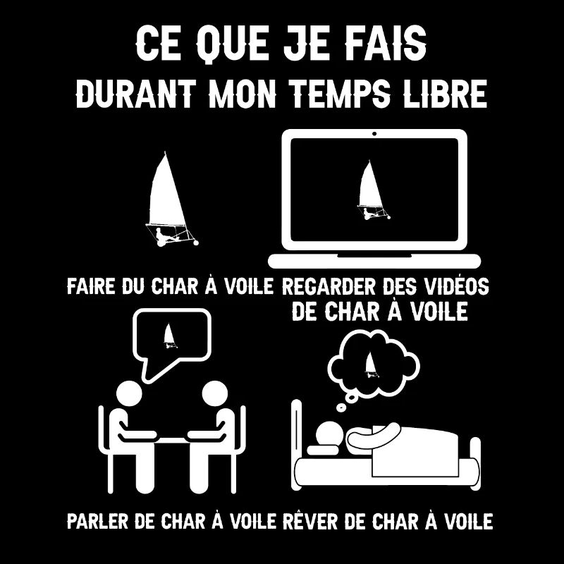 temps libre char à voile humour