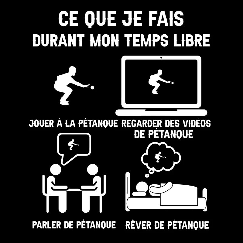 temps libre pétanque humour
