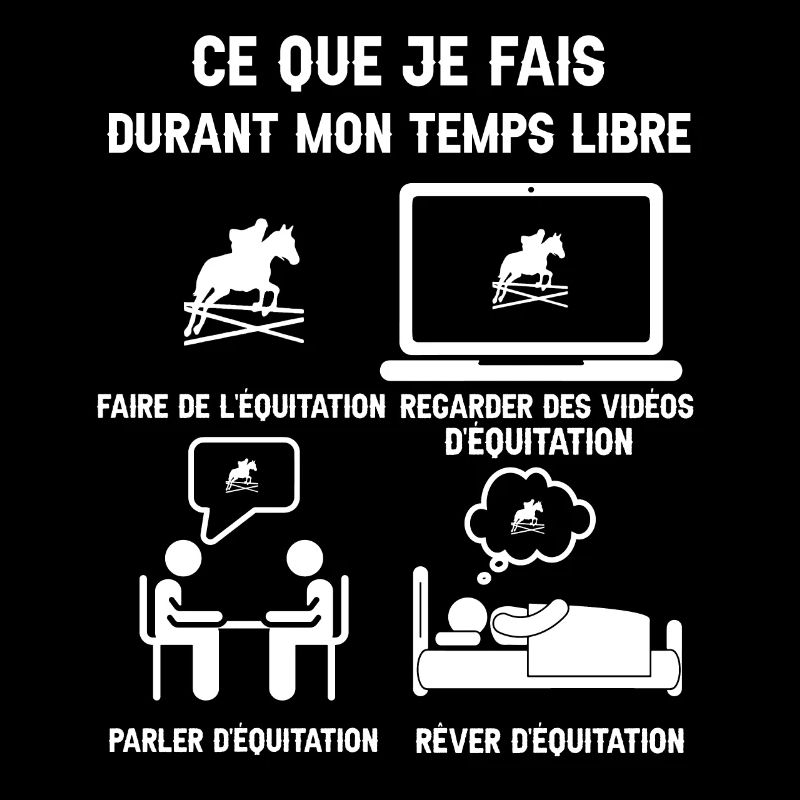 temps libre équitation humour