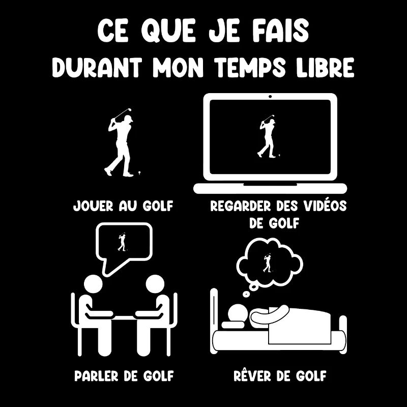 Freizeit Golf lustiger Humor