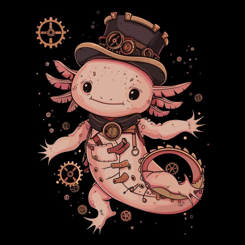 Steampunk Axolotl