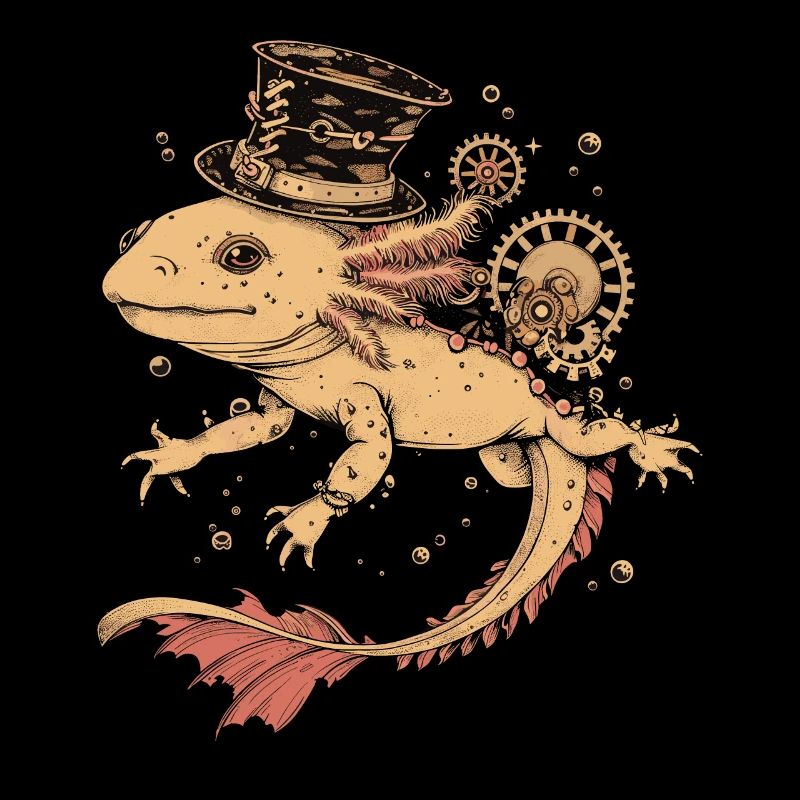 Steampunk Axolotl