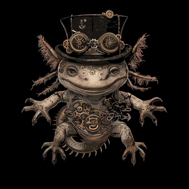 Steampunk Axolotl