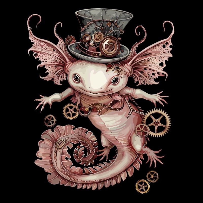 Steampunk Axolotl