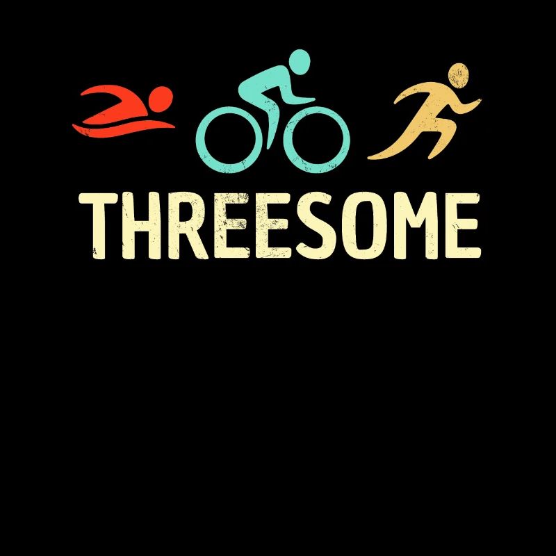 Funny Triathlon Retro Vintage Marathon Runner