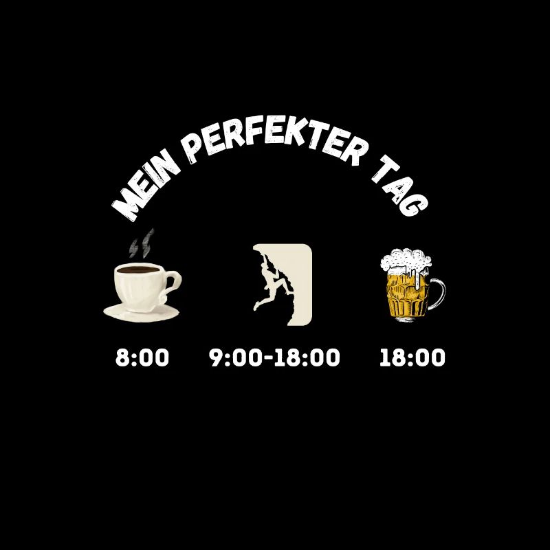Mein Perfekter Tag Kaffee Klettern Bier