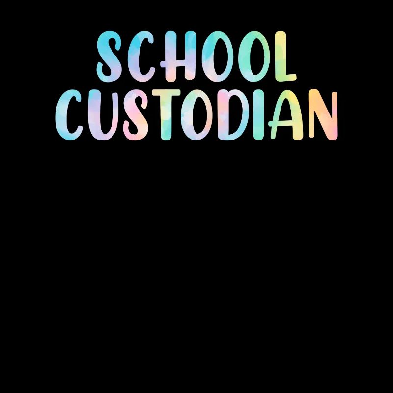 School Custodian Cleaning Janitorial Tie Dye
