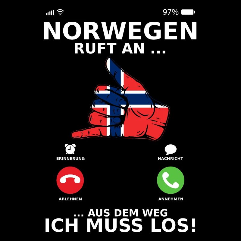 Norwegen ruft an aus dem Weg ich muss los
