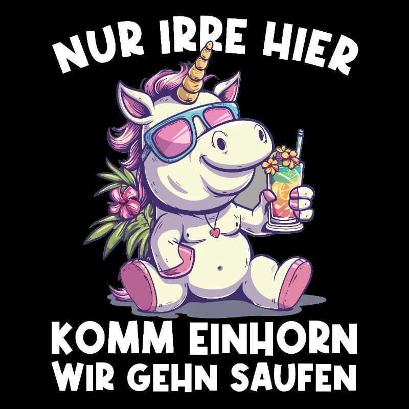 Erfrischendes Cocktail Einhorn Spruch