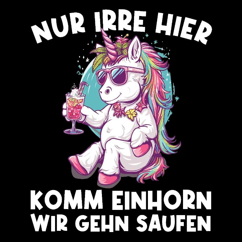Refreshing Cocktail Unicorn Saying