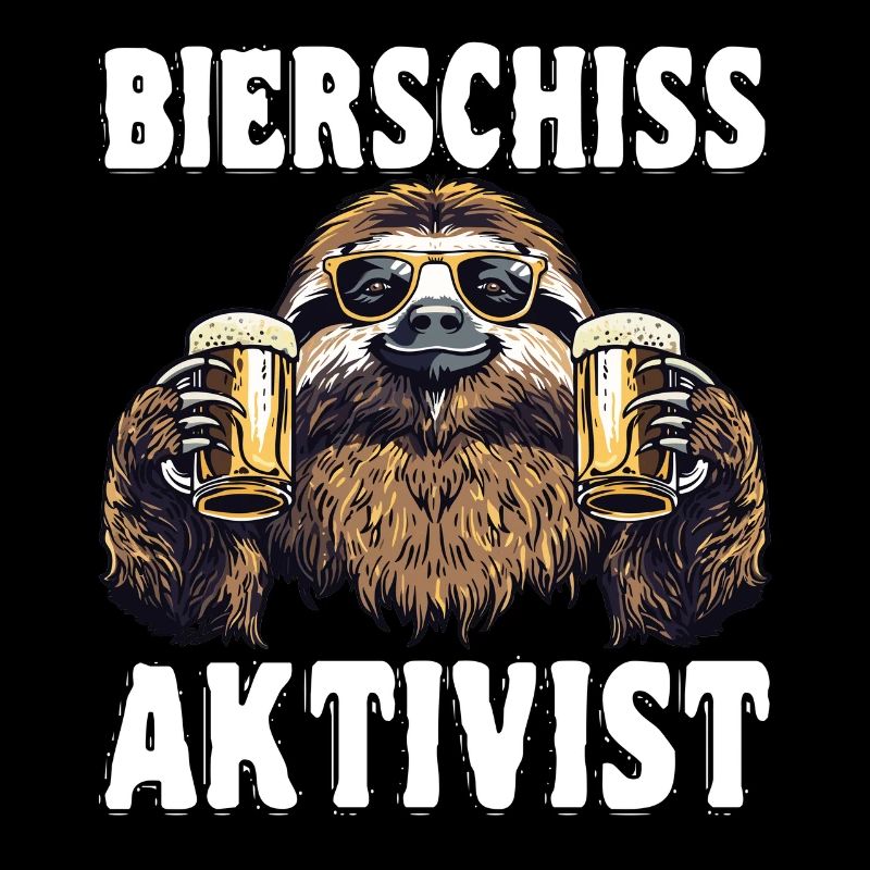 "Bierschiss Aktivist" - Faultier Bier