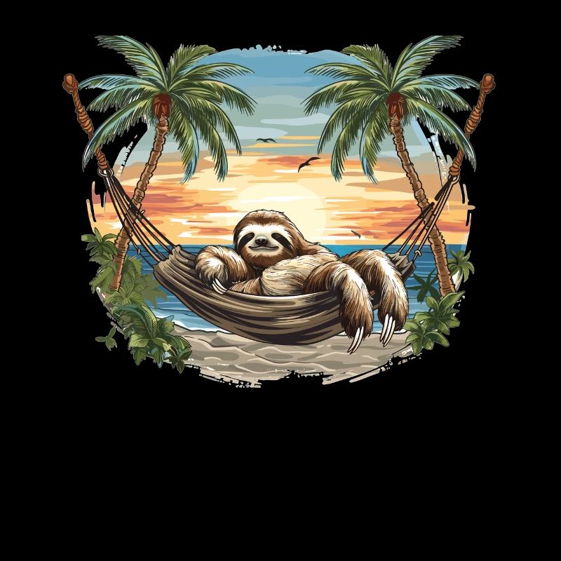 Sloth Hammock, Beach, Chill