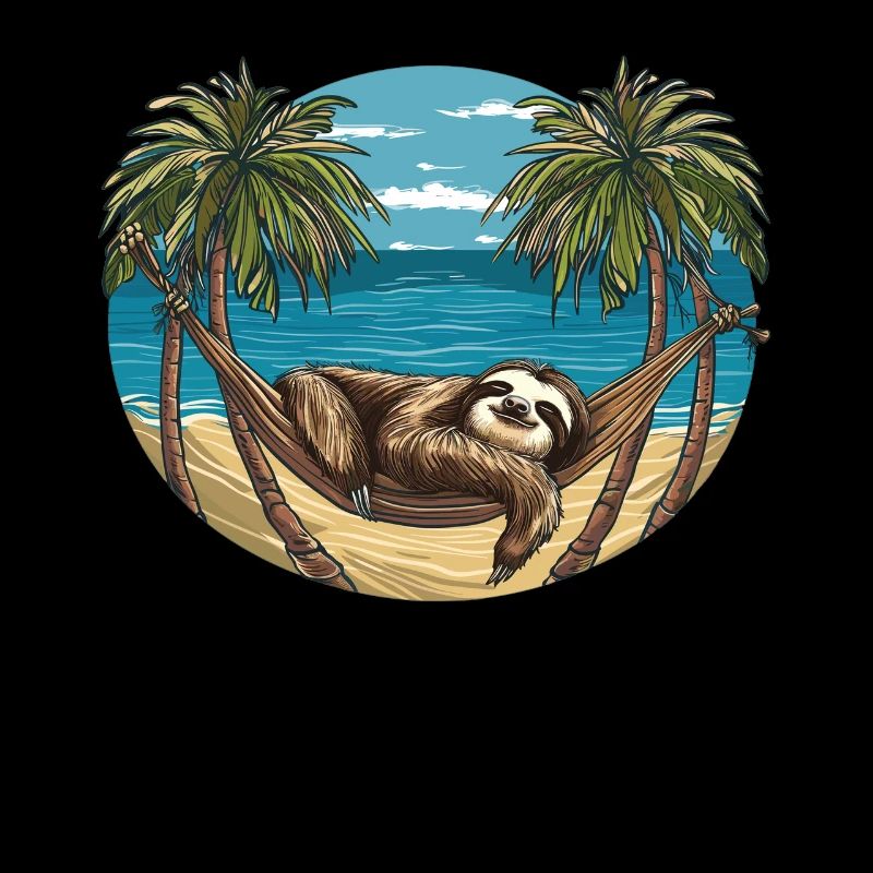 Sloth Hammock, Beach, Chill