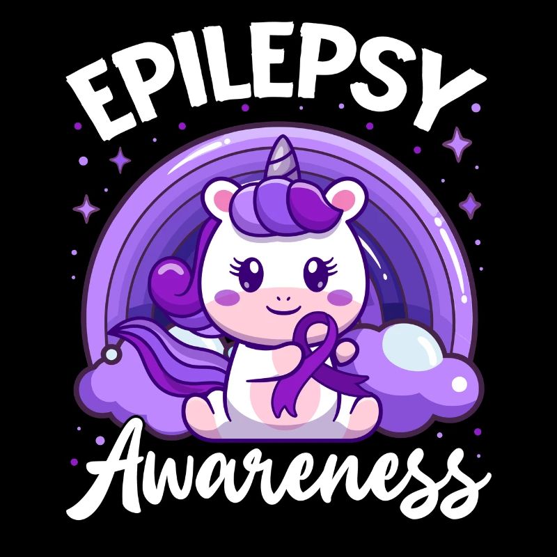 Epilepsie-Bewusstsein Lila Nervensystem