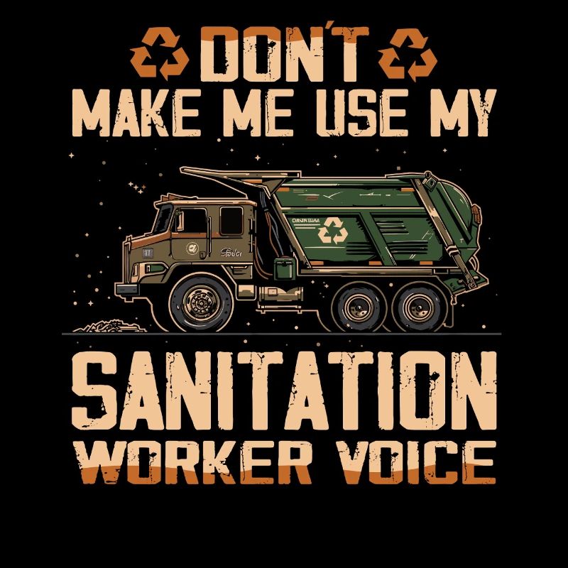 Garbage truck driver for sanitation workers