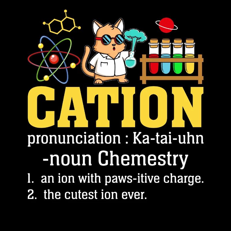 cation Drôle Définition Science Chimie Chat