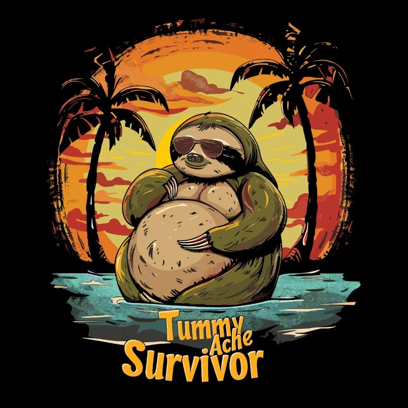 Funny Sloth Meme Stomach Ache