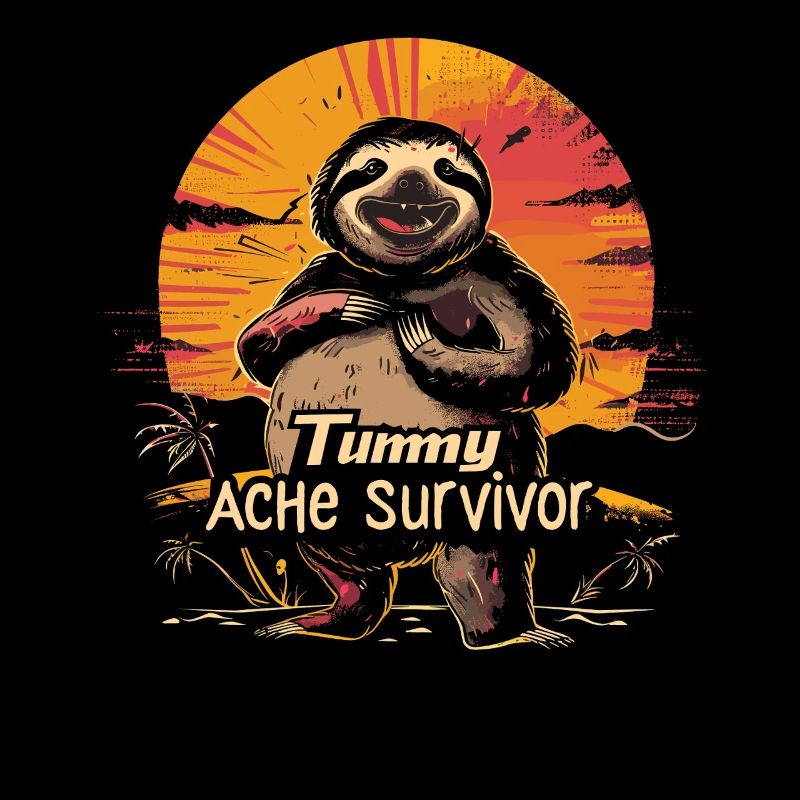 Funny Sloth Meme Stomach Ache