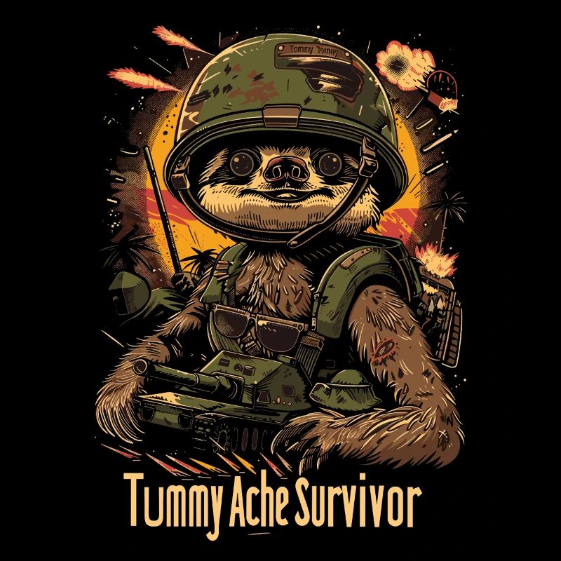 Funny Sloth Meme Stomach Ache