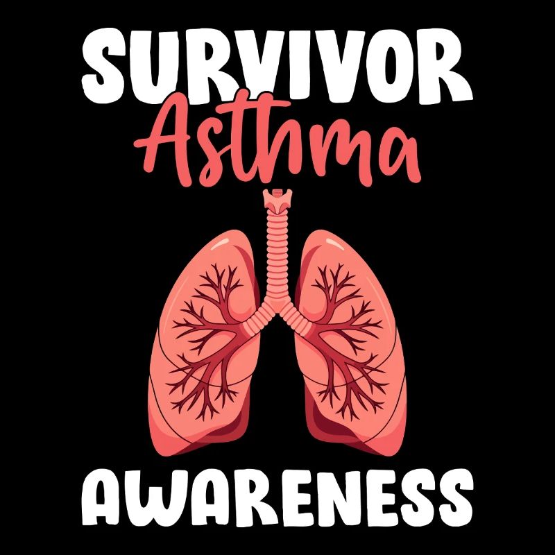 Überlebende Asthma Bewusstsein Graues Band