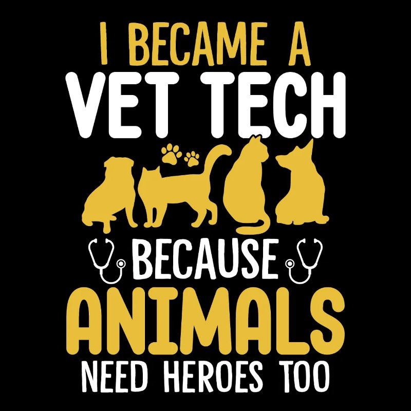 Tiere brauchen Helden Zu lustig Tierarzt Tech Tier