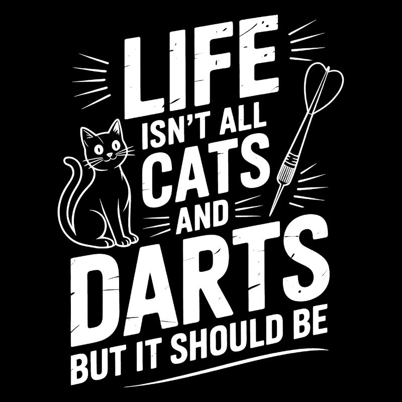 Darts Spruch Katzen Darten Lustiges Dart Geschenk