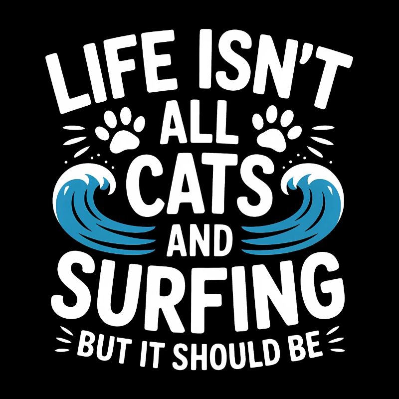Surf Dire Chats Drôle Surf Cadeau