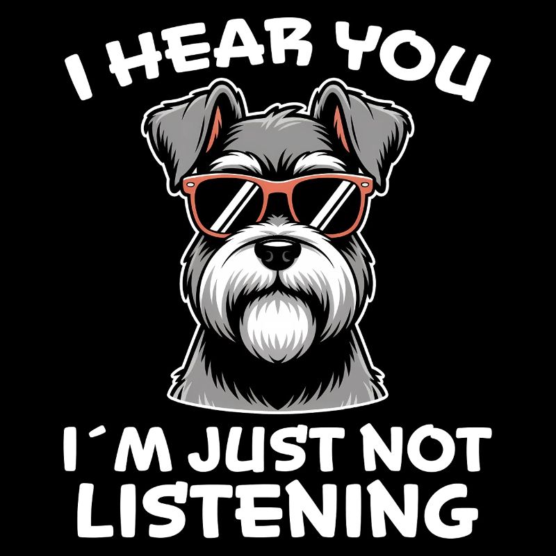 Schnauzer Spruch Lustiges Schnauzer Geschenk